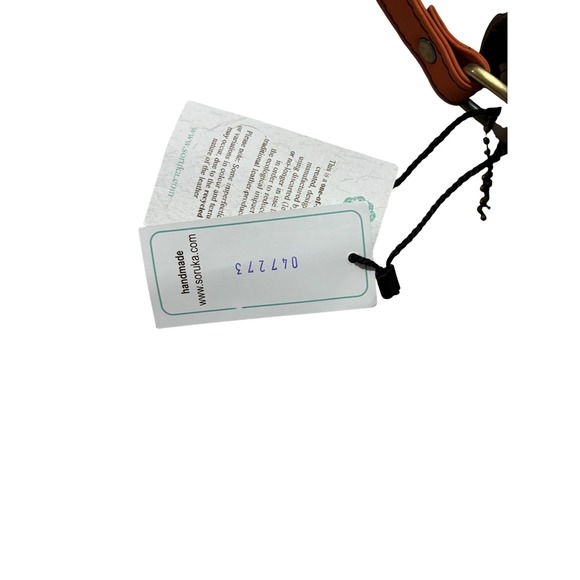 Soruka Leather Colorblock Crossbody Bag Adjustable Strap Sustainable - Picture 5 of 9